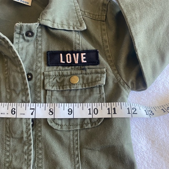 Junk Food Clothing‎ Kids Olive Jacket with Patches xs 100 cotton - Picture 6 of 10